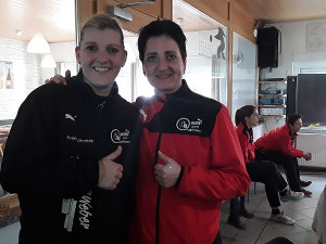 Yvonne und Sissi mit jeweils 610 Kegel